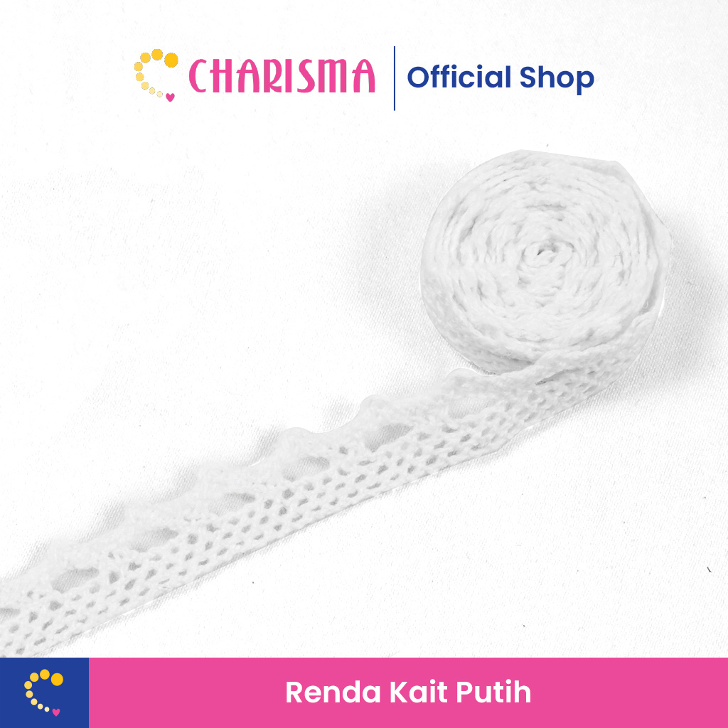 Jual Charisma Renda Kait Renda Rajut Cream Putih A Per Roll