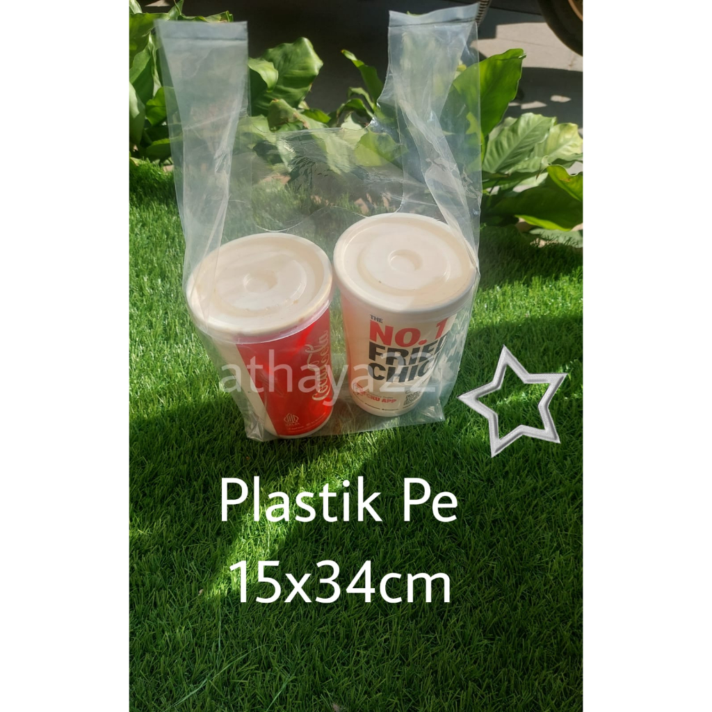 Jual Kantong Plastik Kresek Pe Bening X Takeaway Makanan Minuman