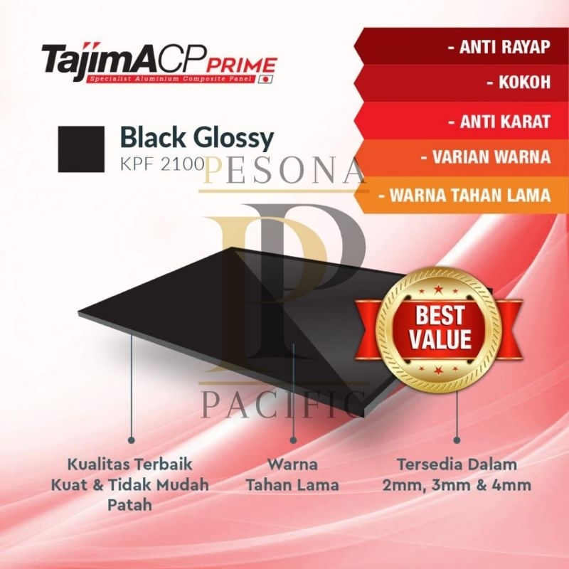 Jual ACP TAJIMA Aluminium Composite Panel 3mm Indoor 14 Warna