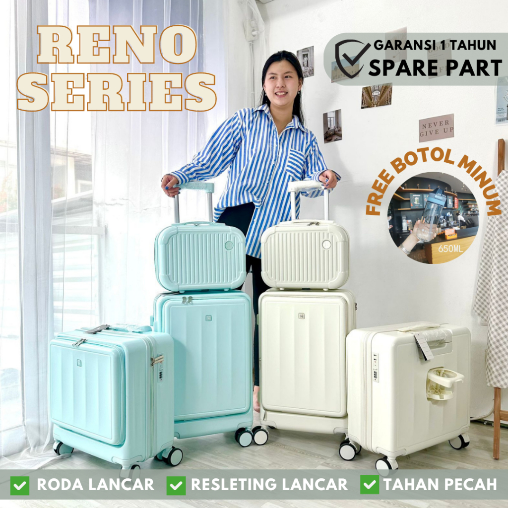 Jual LUXES Koper Laptop Kabin Cabin Bagasi Reno Series 18 20 Inch Orca