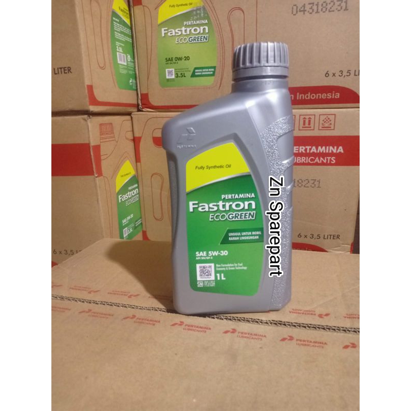 Jual Oli Pertamina Fastron Eco Green 5w 30 1 Liter Original Oli Mobil