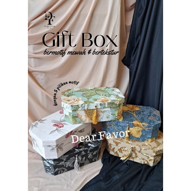 Jual Gift Box Motif Kotak Kado Hardbox Mewah Elegan Box Hampers Ulang