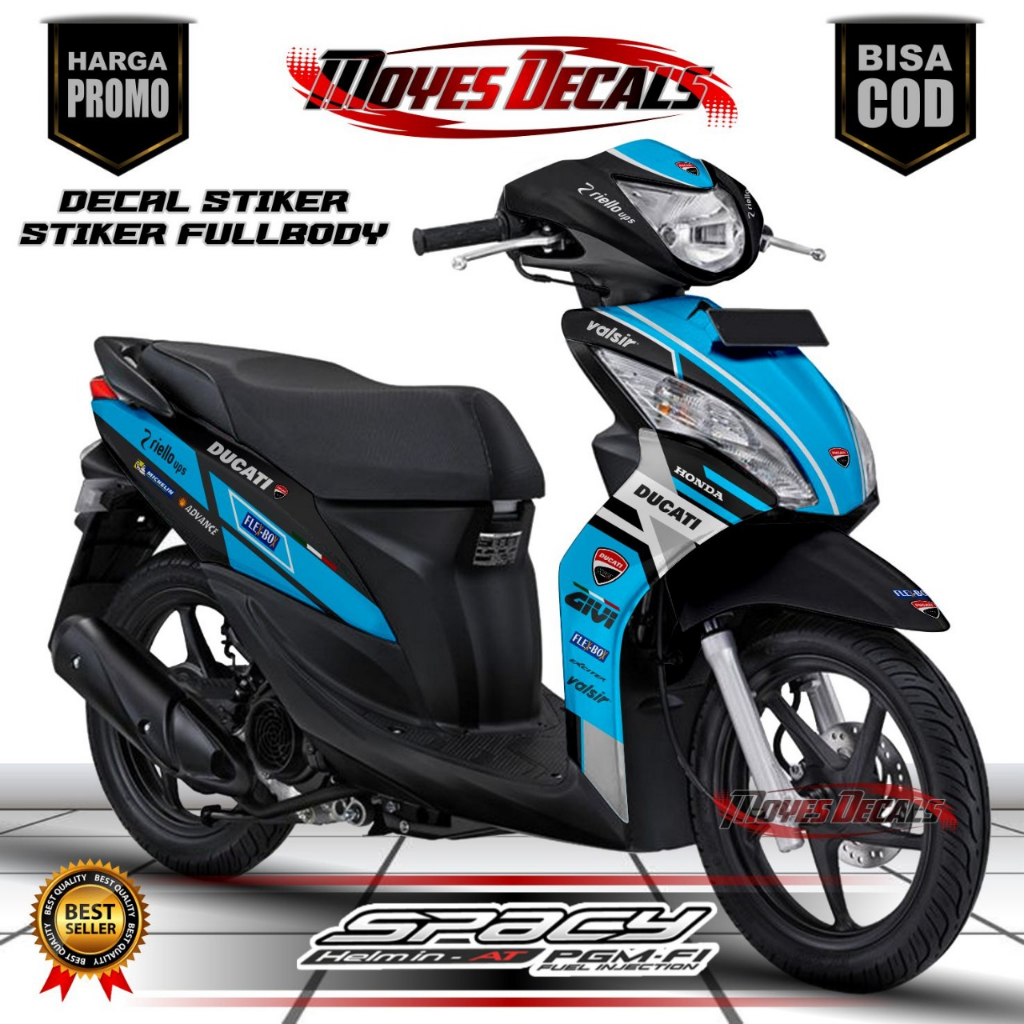 Jual Decal Spacy Fullbody Sticker Motor Honda Motif Givi Cod Shopee