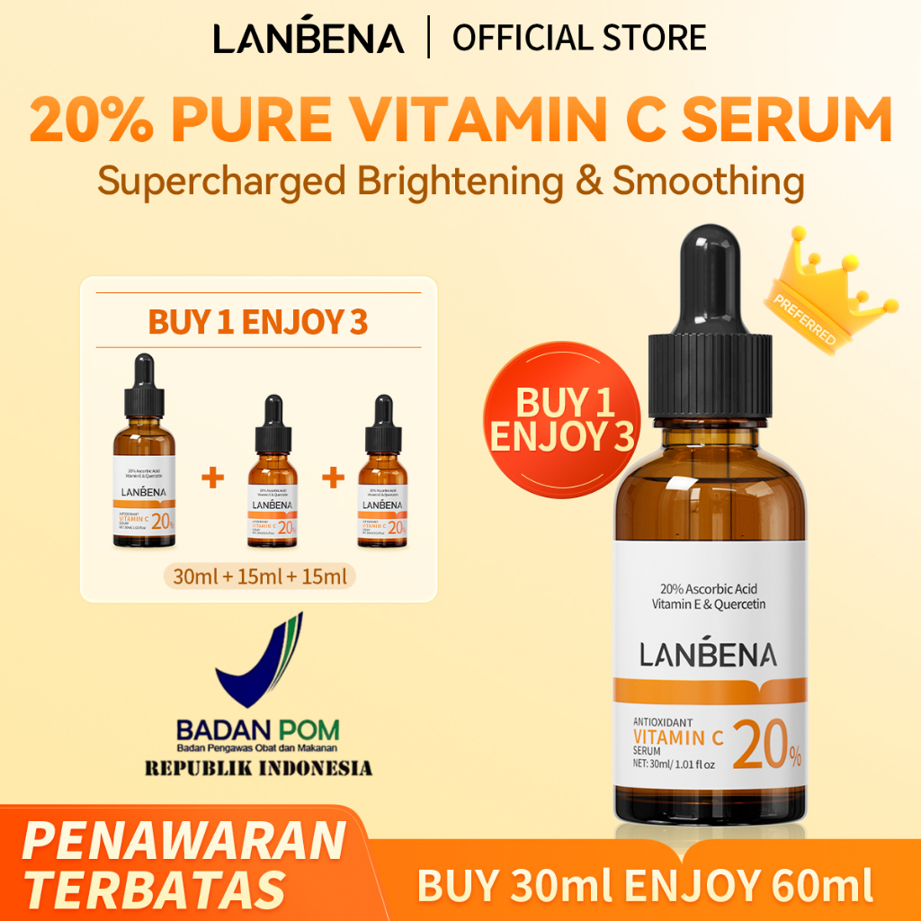 Jual BPOM BUY ENJOY GIFTLANBENA 20 Vitamin C Murni Serum Kulit