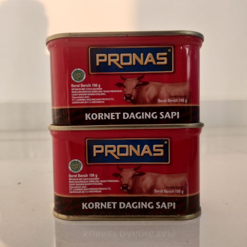 Jual Pronas Corned Daging Sapi Kaleng Kornet Daging Sapi 198g Shopee