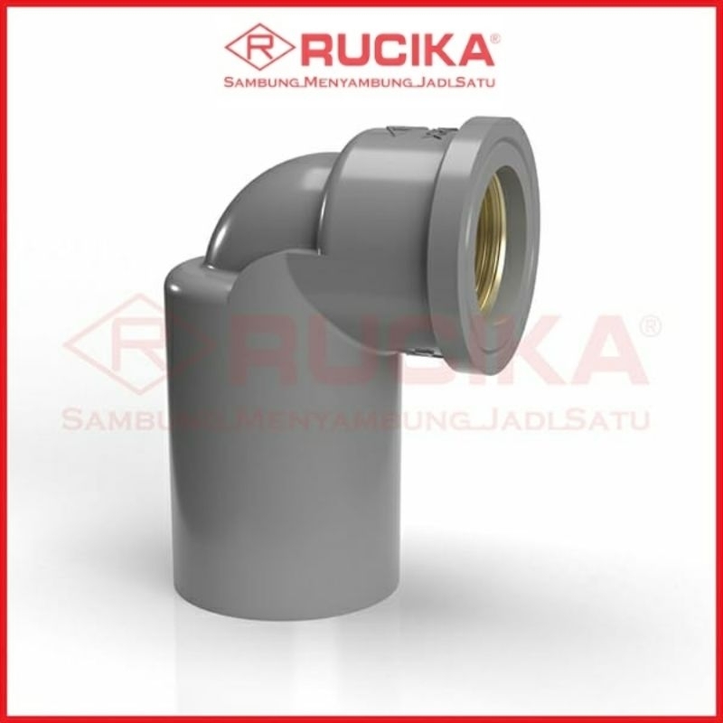 Jual Faucet Elbow Drat Dalam Kuningan Pvc Aw Rucika Inch Shopee