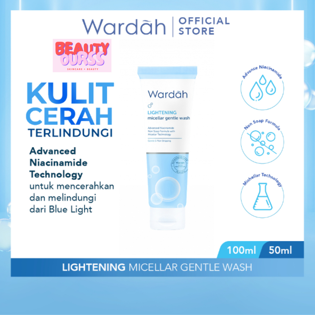 Jual WARDAH Lightening Micellar Gentle Wash Facial Wash Dengan