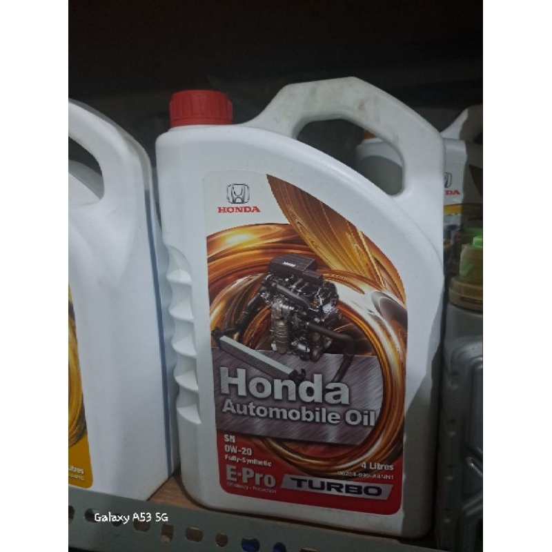 Jual OLI HONDA E PRO TURBO 0W 20 ASLI ORIGINAL PT IDEMITSU LUBE 4LITER