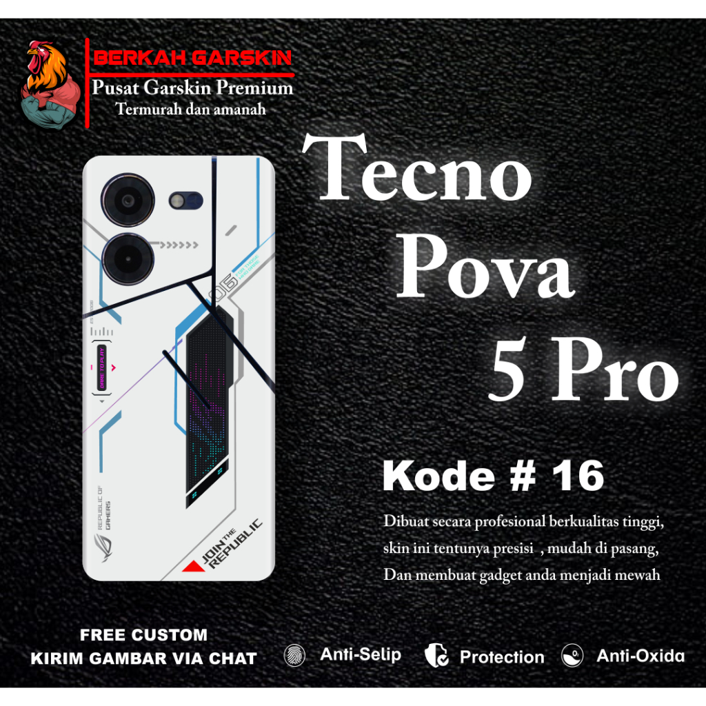 Jual Isi Pcs Garskin Protector Tecno Pova Pro Kode Bisa