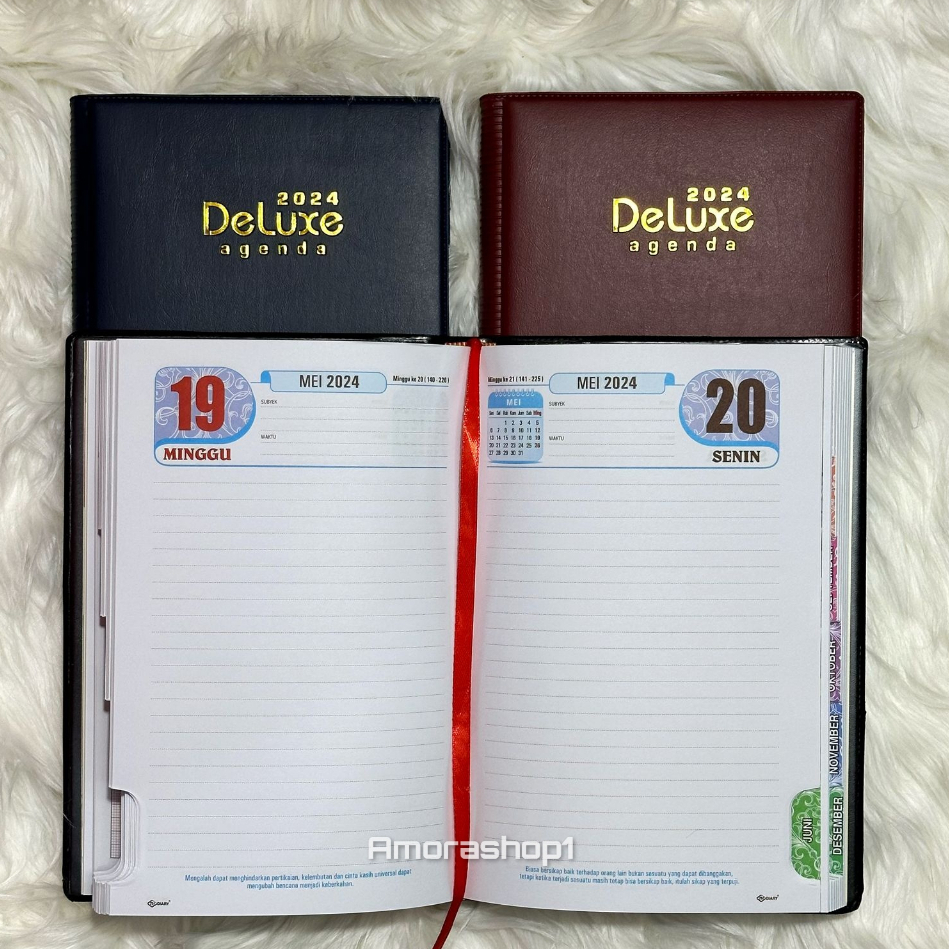 Jual Agenda Deluxe 2024 Kertas Krem Dan Putih Shopee Indonesia