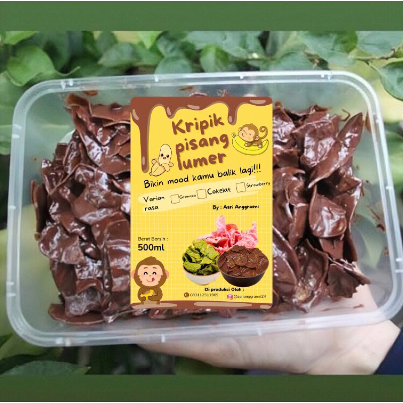 Jual Kripik Pisang Coklat Lumer Lantak Lumer Pisang Coklat Lumer