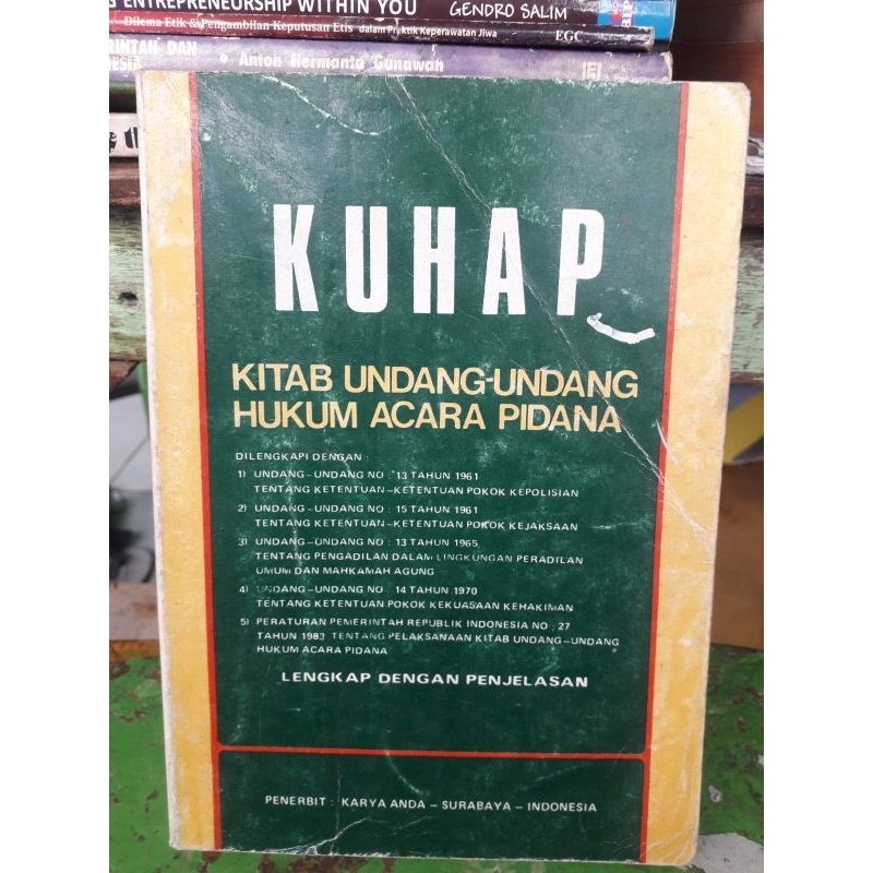 Jual Buku Kitab Undang Undang Hukum Acara Pidana Kuhap Shopee Indonesia