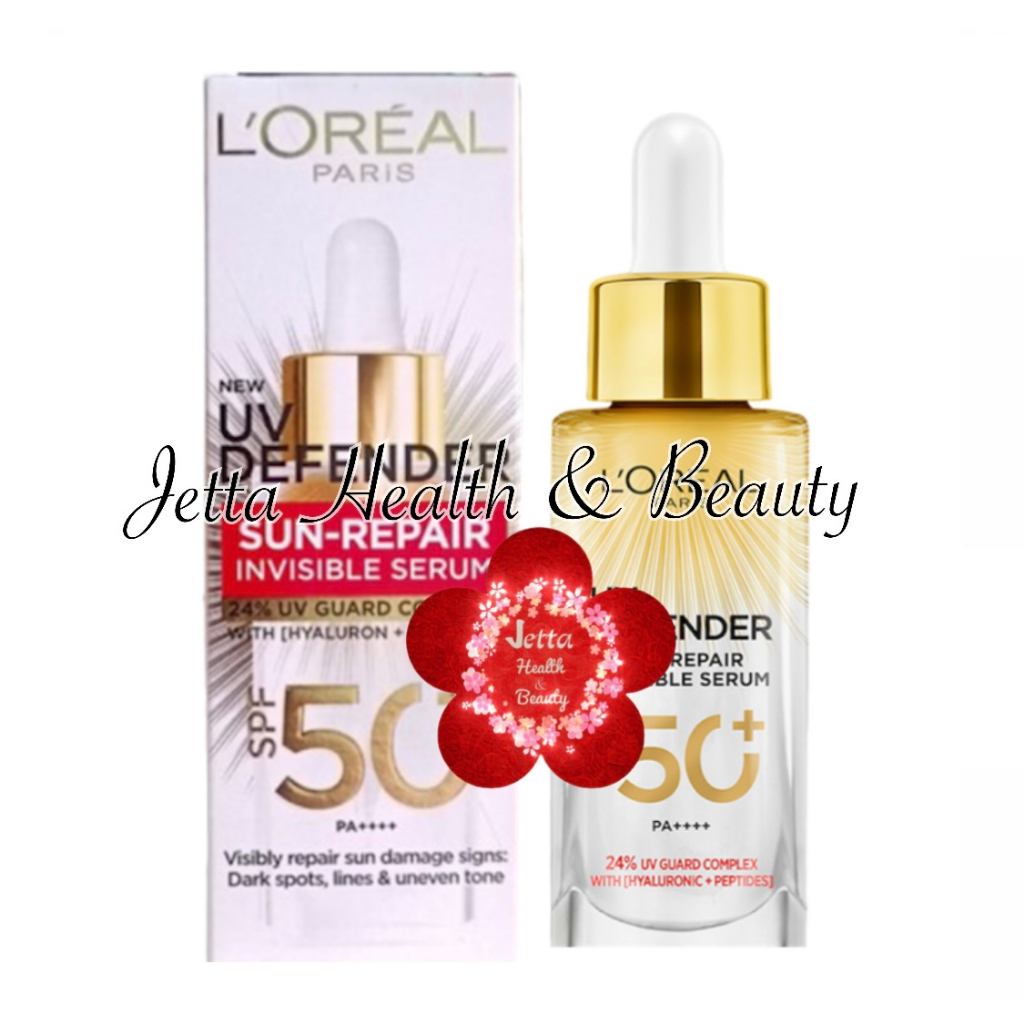 Jual Loreal Paris UV Defender Sun Repair Invisible Serum Protection