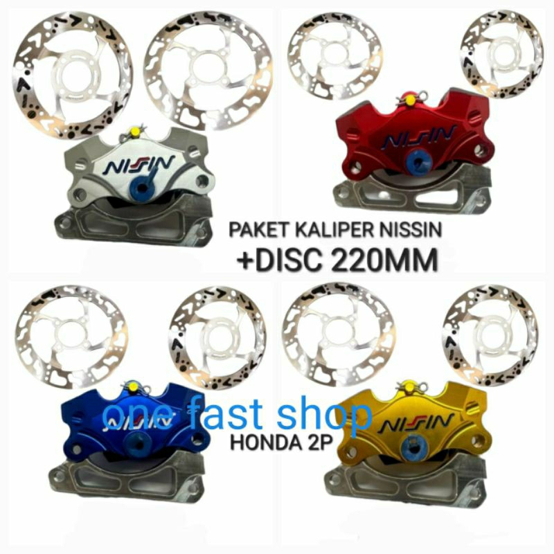 Jual Paket Kaliper Nssn P Piston Breket Dan Disc Mm Honda Depan