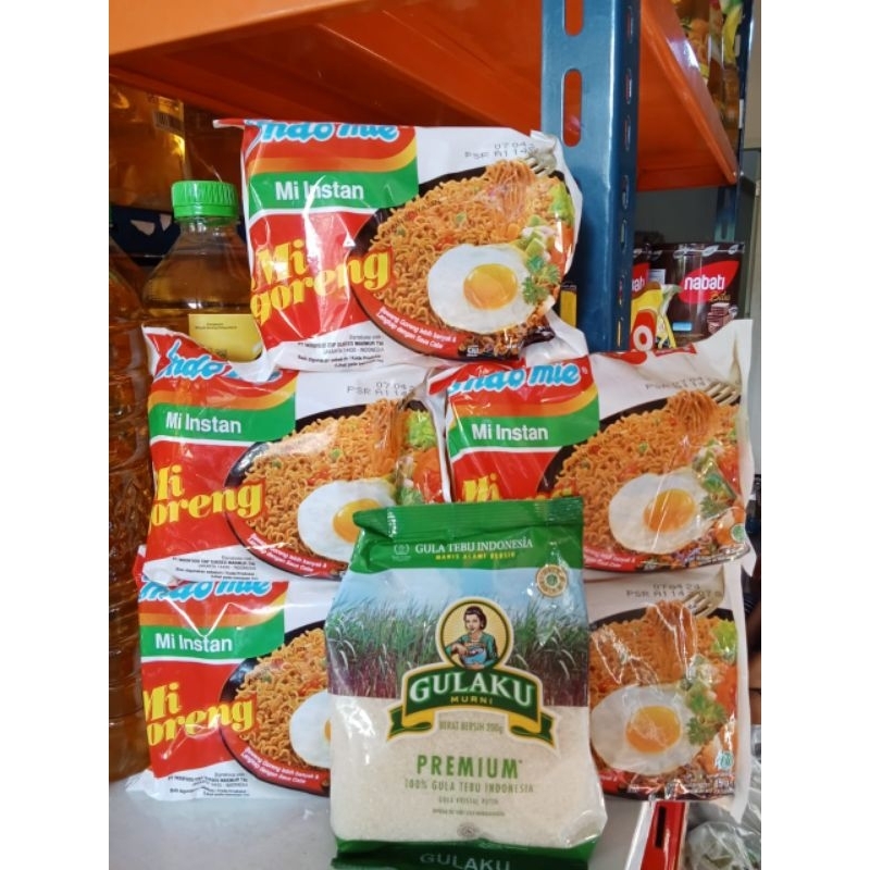 Jual Paket Bundling Indomie Goreng 5pc Gulaku 200gram Shopee Indonesia