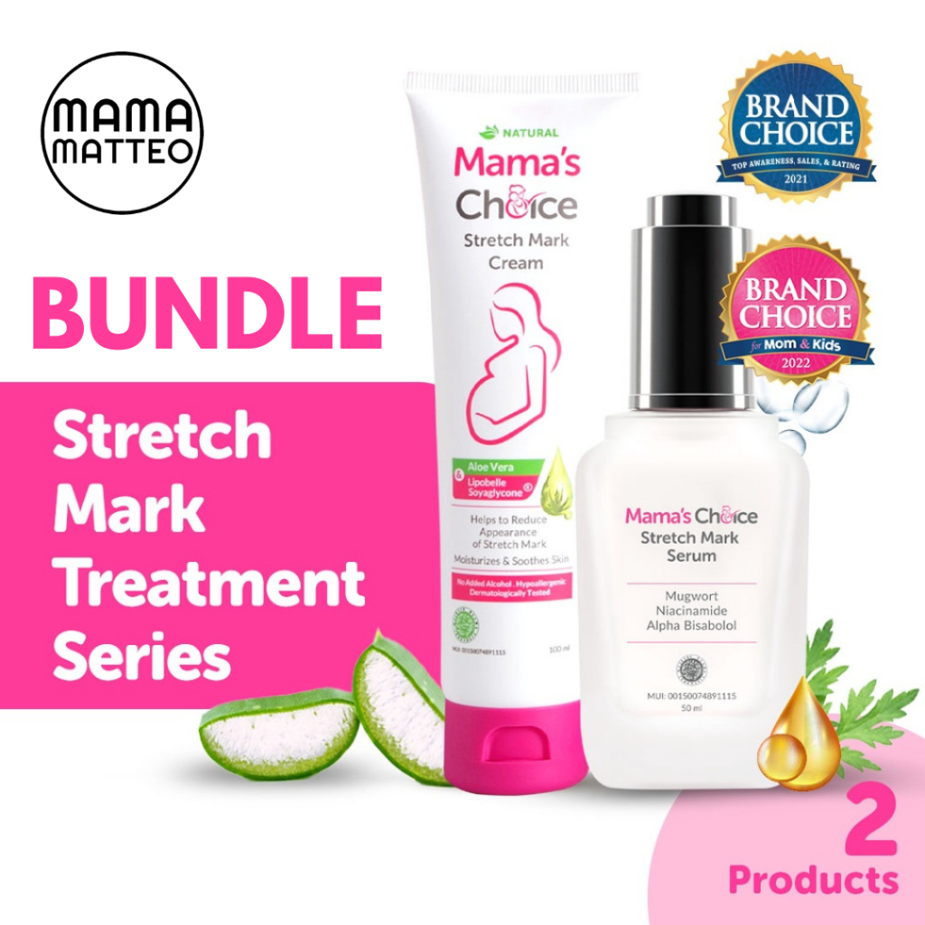 Jual Bundle Mama S Choice Stretch Mark Serum Ml Cream Ml Serum