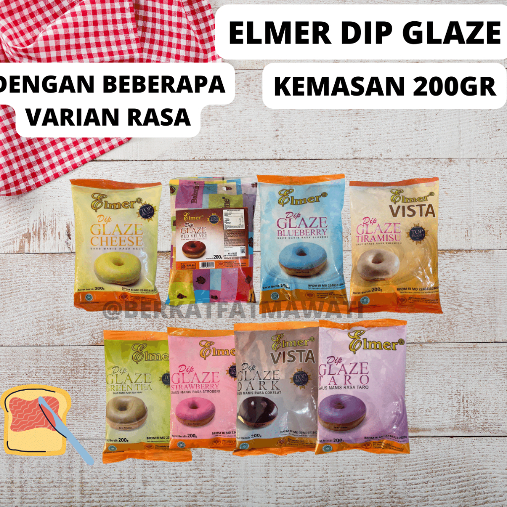 Jual ELMER DIP GLAZE 200 GR ALL VARIAN SELAI ELMER DIP GLAZE Shopee