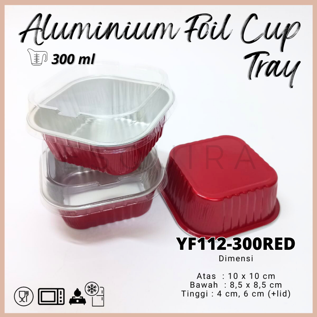 Jual Aluminium Foil Cup Tray Ml Lid Pcs Yf