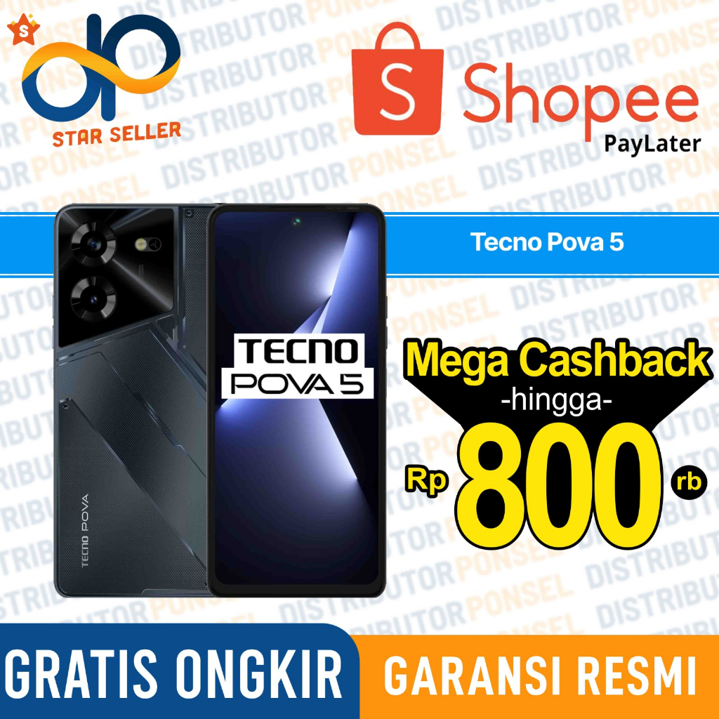 Jual Tecno Pova 5 Pro 8 256 GB Garansi Resmi Techno Pova 5 Not Pova 4