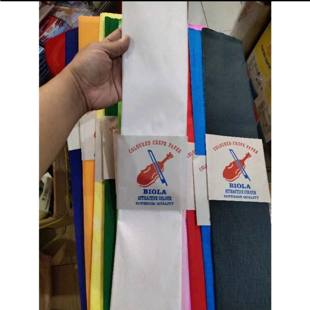 Jual Kertas Krep Kraft Crepe Biola 60 X 120cm Mini 3cm X 120cm