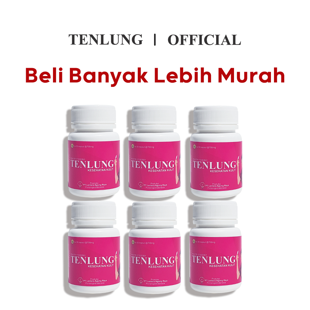 Jual Paket Super Hemat Tenlung Kesehatan Kulit Isi Botol Kapsul