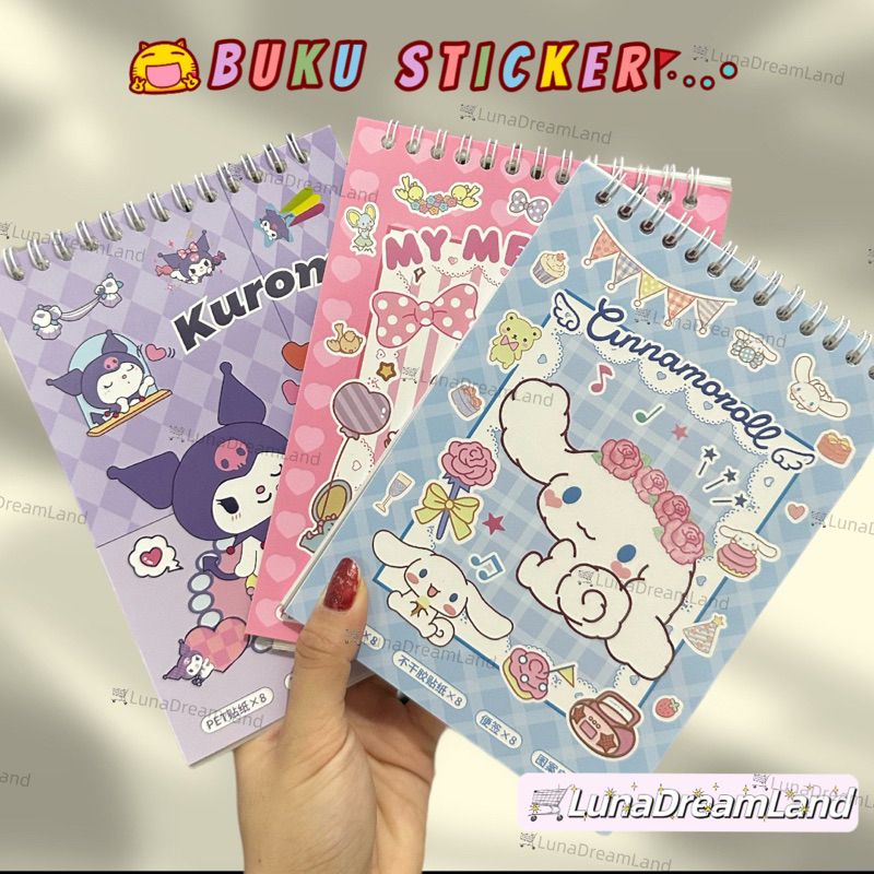 Jual Buku Sticker In Viral Terlaris Stiker Sanrio Kartun Korea Lucu