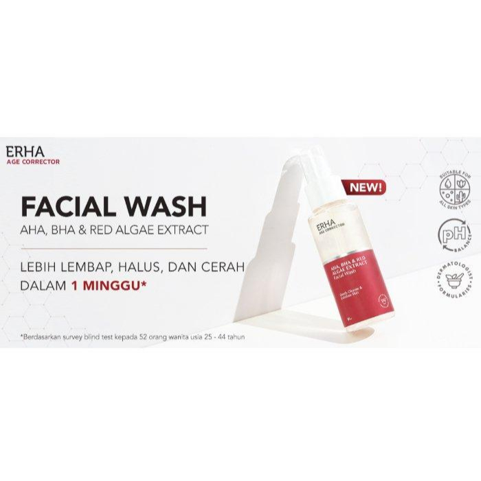 Jual Erha Erha Age Corrector Aha Bha Red Algae Extract Facial Wash