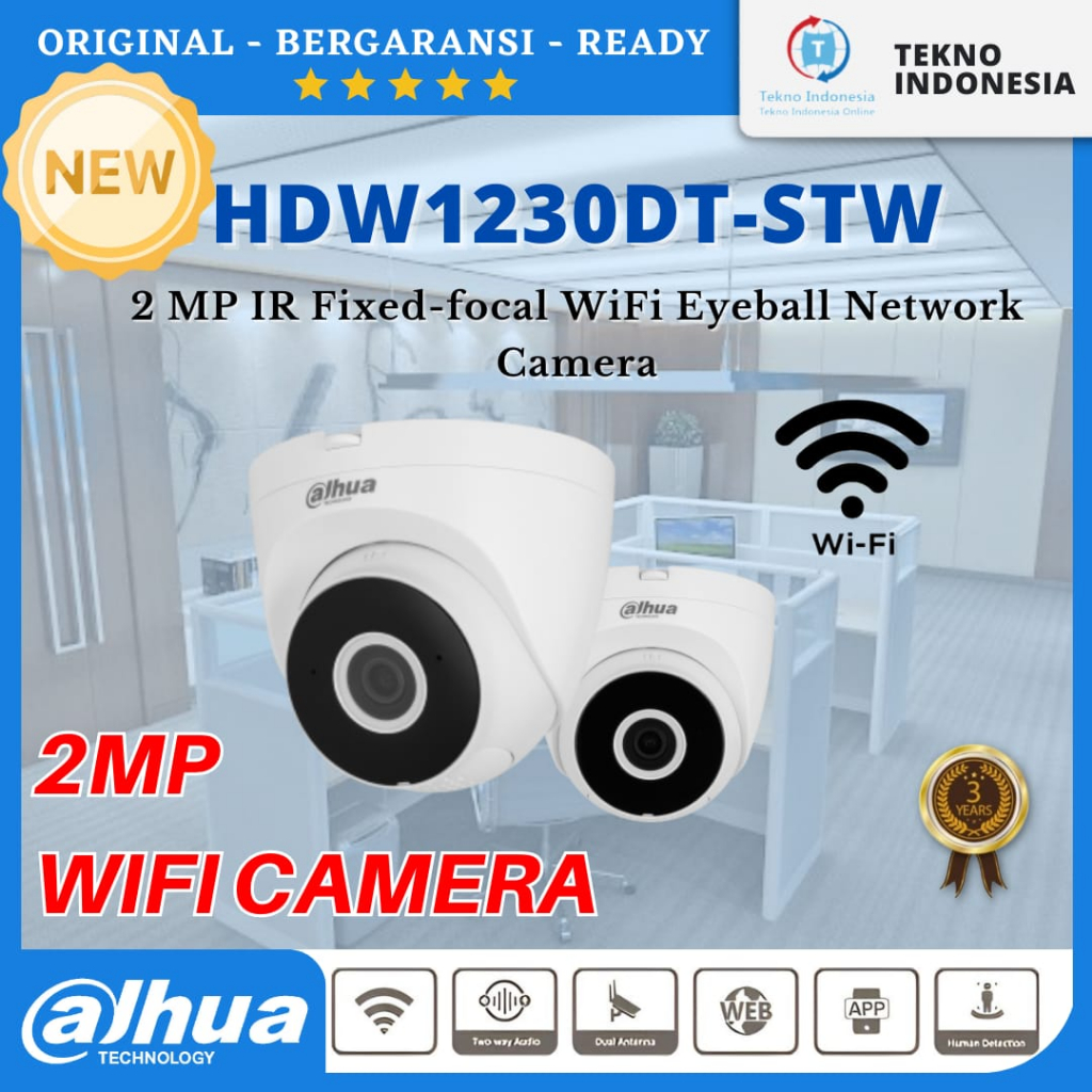 Jual Dahua Ipc Hdw Dt Stw Mp Ir Wifi Ip Camera Indoor Wireless Cctv