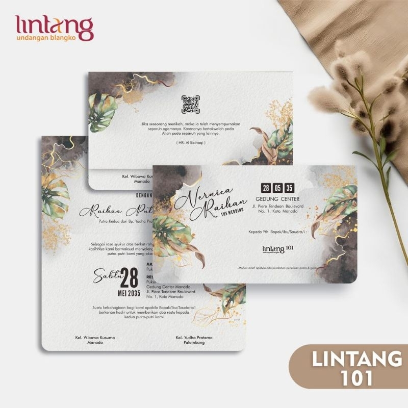 Jual Blanko Undangan Pernikahan Lintang 101 Harga Murah Shopee Indonesia