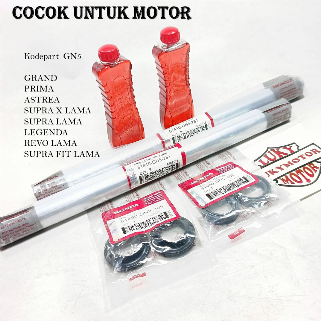 Jual PAKETAN AS SHOCK DEPAN PLUS SIL SHOCK HONDA GRAND LEGENDA ASTREA