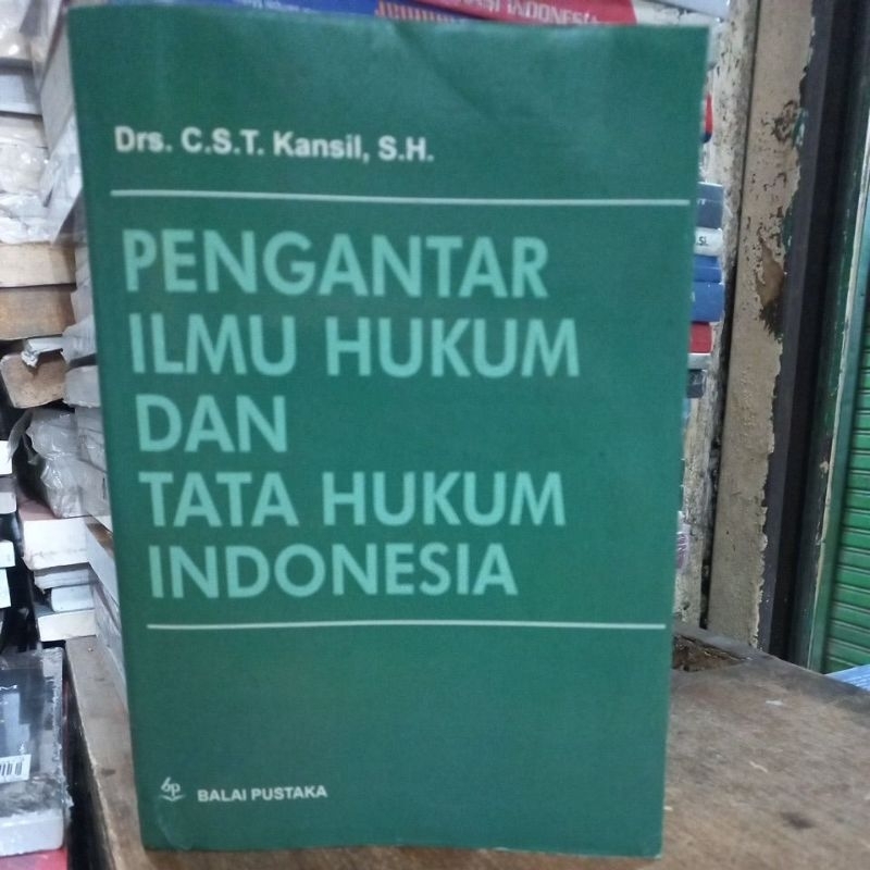 Jual Pengantar Ilmu Hukum Dan Tata Hukum Indonesia Cst Kansil Shopee