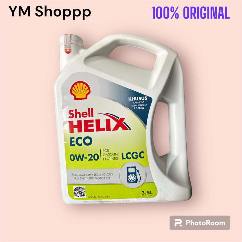 Jual SHELL HELIX ECO SAE 0W 20 LCGC 3 5 Liter UNTUK MOBIL BENSIN