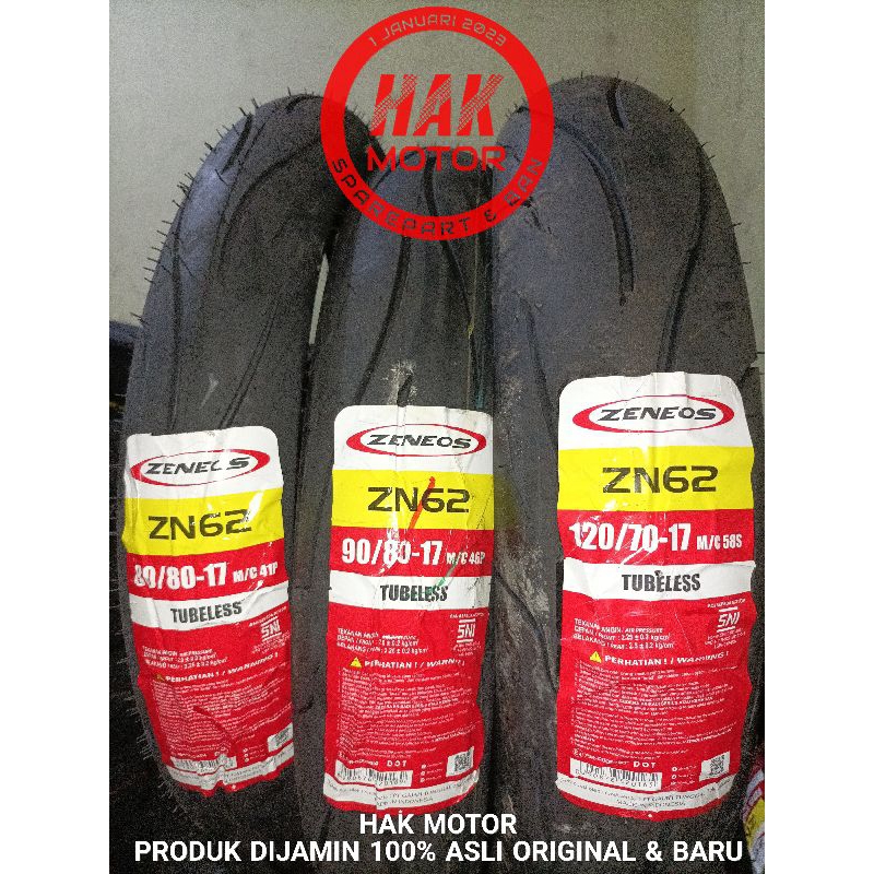 Jual BAN SPORT BAN ZENEOS ZN62 ZN 62 ZN 62 RING 17 SERIES TUBLES