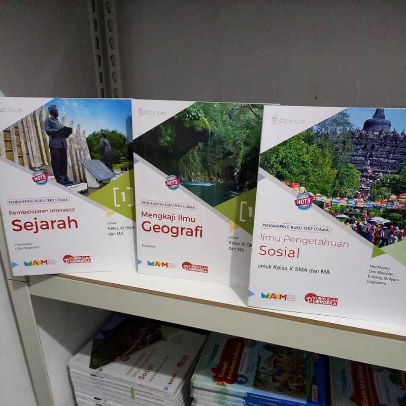 Jual Buku Kurikulum Merdeka Kurmer Sejarah Sosiologi Geografi IPA