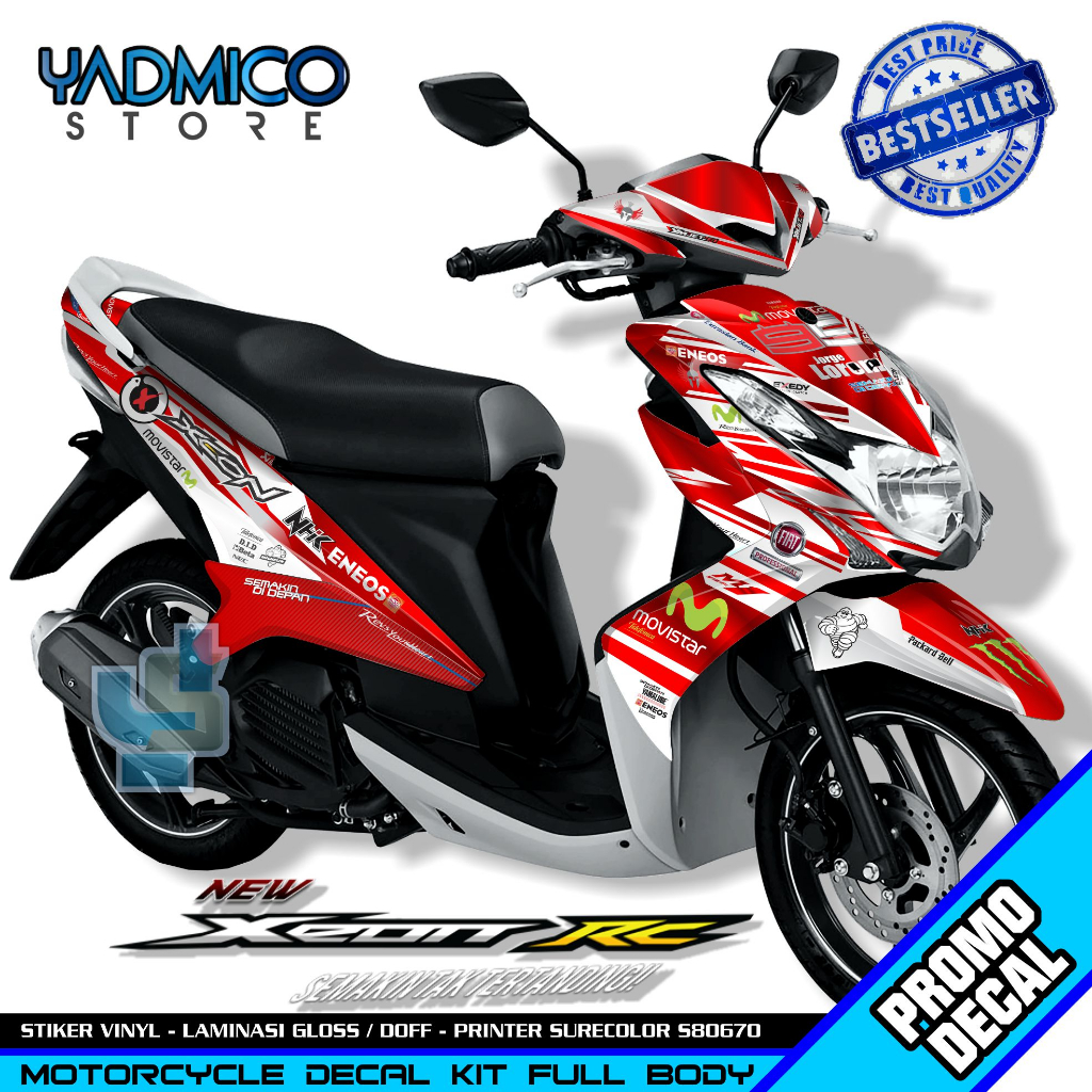 Jual Decal Xeon Rc Full Body Stiker Motor Xeon Rc Karbu Full Body