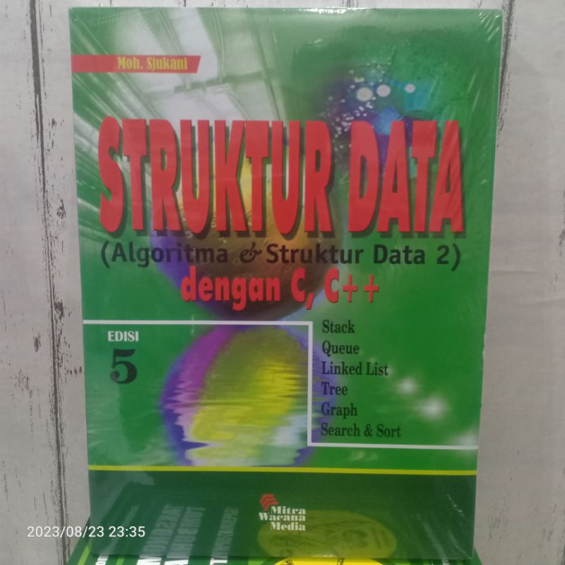 Jual Original Buku Struktur Data Algoritma Struktur Data Dengan C