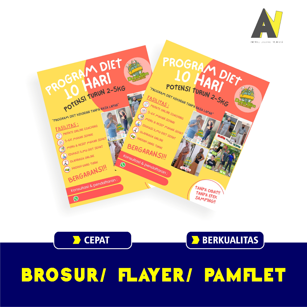 Jual Cetak Brosur 1 Hari Siap Cetak Flayer Pamflet Brosur Laundry