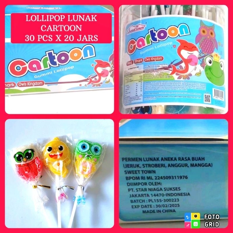 Jual Permen Cemikan Snack Lunak Yupi Gummy Gumi Karakter Kartun Cartoon