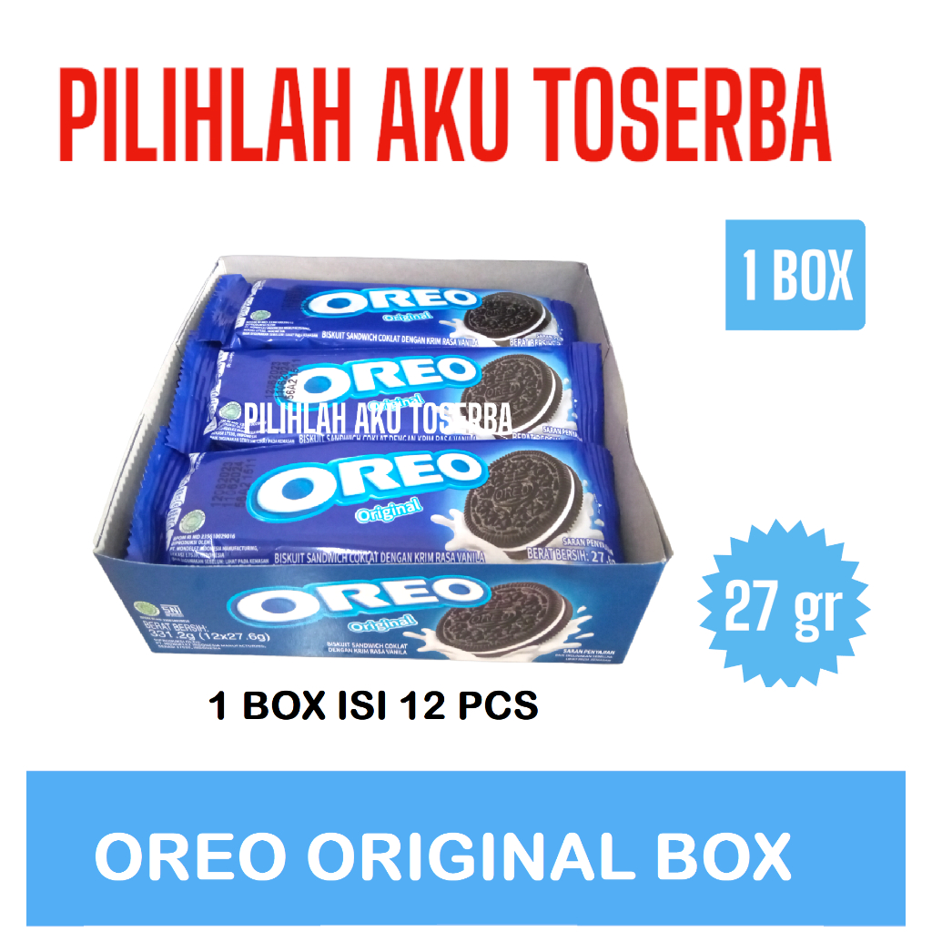 Jual Biskuit Oreo Original Krim Vanilla X Gr Harga Per Box