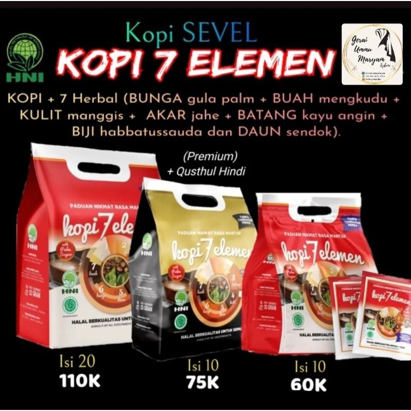 Jual Kopi 7 Elemen HNI HPAI Shopee Indonesia