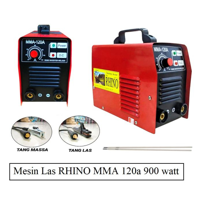 Jual Travo Las Rhino 120A 900 Watt Red Las Inverter Rhino MMA 120 A