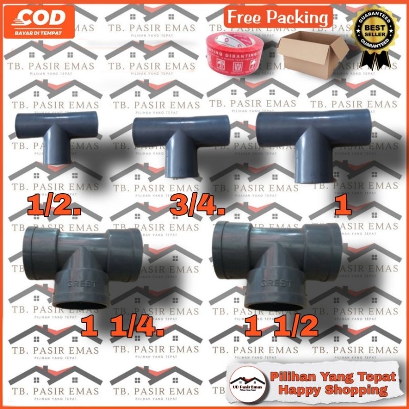 Jual Tee T Inch Grest Socket Tee T Fitting Pvc Sambungan