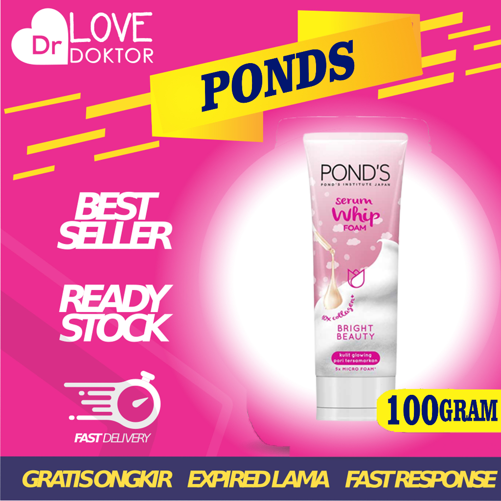 Jual POND S PONDS BRIGHT BEAUTY SERUM WHIP FACIAL FOAM SABUN MUKA WITH