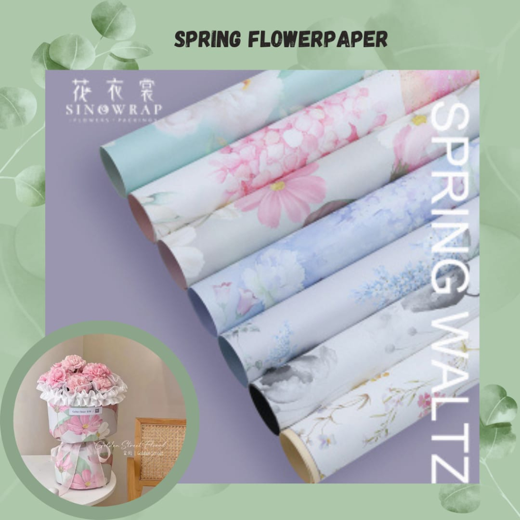 Jual SW ECER TERMURAH FLOWER BI COLOR FLOWER WRAPPING CELLOPHANE 2