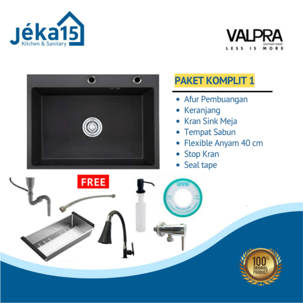 Jual BAK CUCI PIRING KITCHEN SINK BAK SINGLE BOWL VALPRA VHE 5040