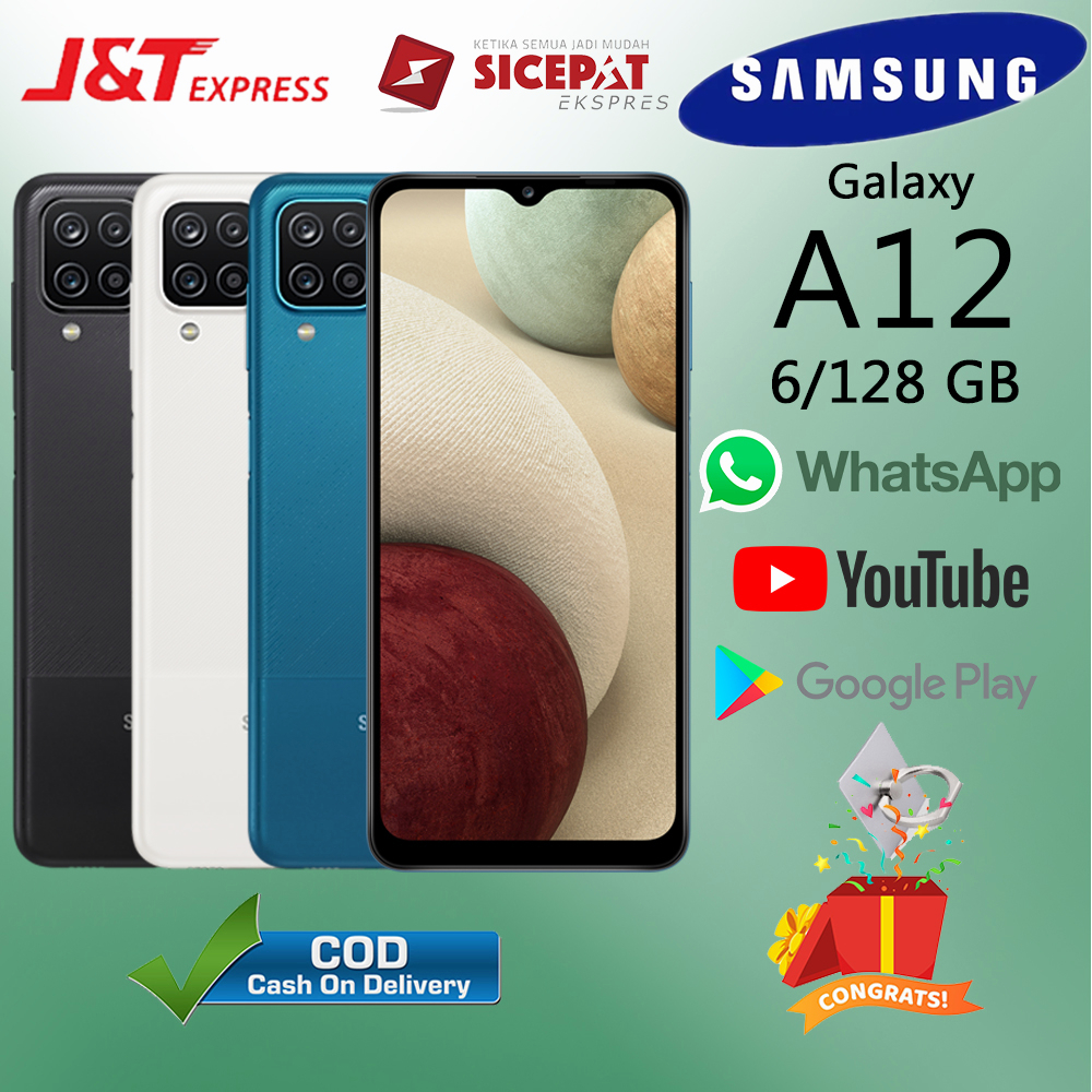 Jual HP Samsung Galaxy A12 Ram 6 128GB 4 128GB Smartphone 4G LET 6 5