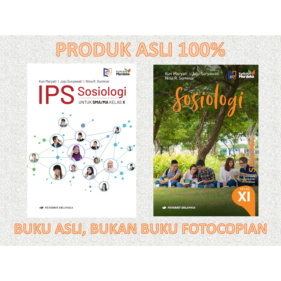 Jual Erlangga Ips Sosiologi Jenjang Sma Ma Kelas X Xi Kurikulum