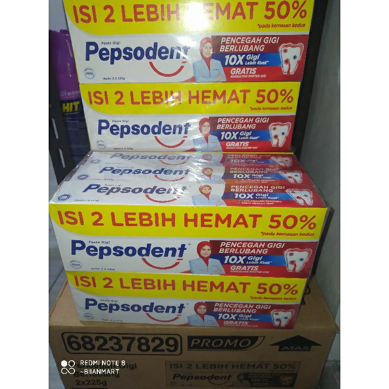 Jual Pepsodent 2 X 225gr Isi 2 Di Dalam Kemasan Shopee Indonesia