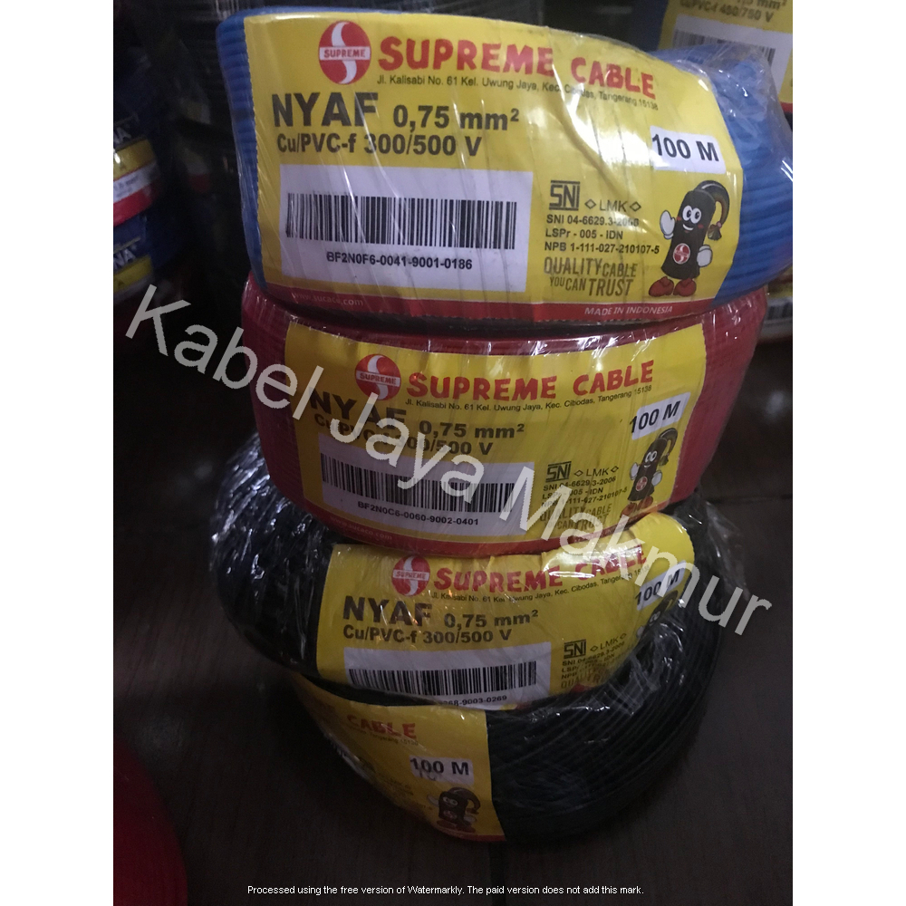 Jual Kabel Supreme Nyaf X Per Meter Shopee Indonesia