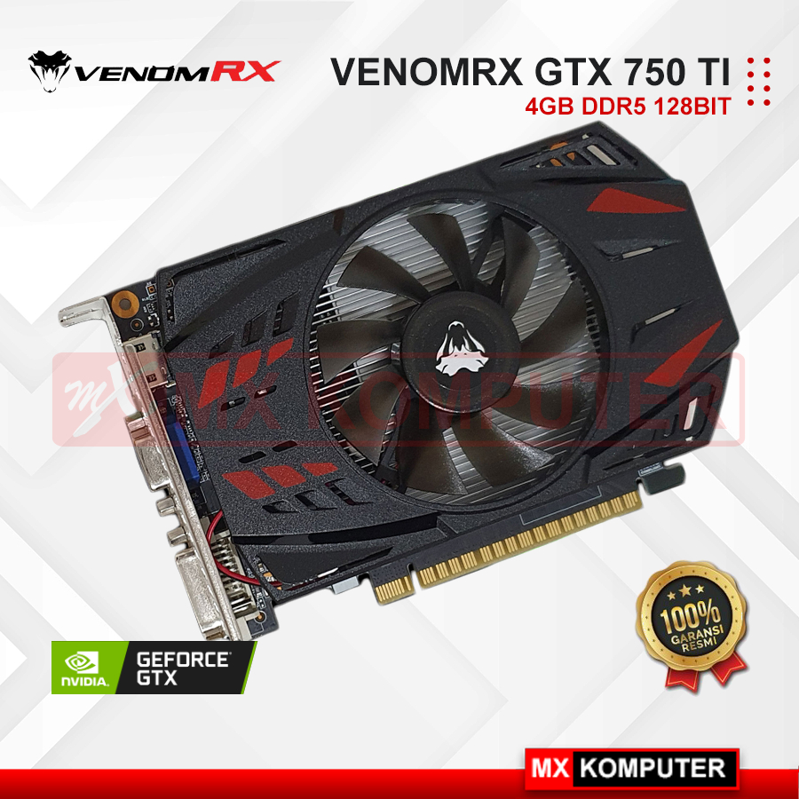 Jual VenomRX GeForce GTX 750 Ti 4GB GDDR5 VGA Venom RX GTX750Ti